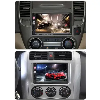 

MP5 Player USB FM Radio Receiver 7" Portable Double 2 Car Stereo Audio Bluetooth Touch