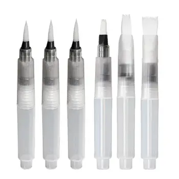 

3pcs/ 6pcs Portable Paint Brushes Water Color Brush Pencil Soft Watercolor Brush Pen for Beginner Painting Drawing Art Supplies