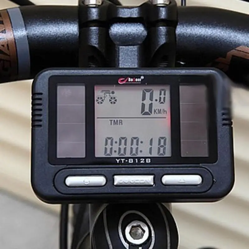 

Waterproof Bicycle Speedometer Back Light Clock Bryton Velocimetro Bike Solar Power Cycling Odometer Bike Computer LCD Display