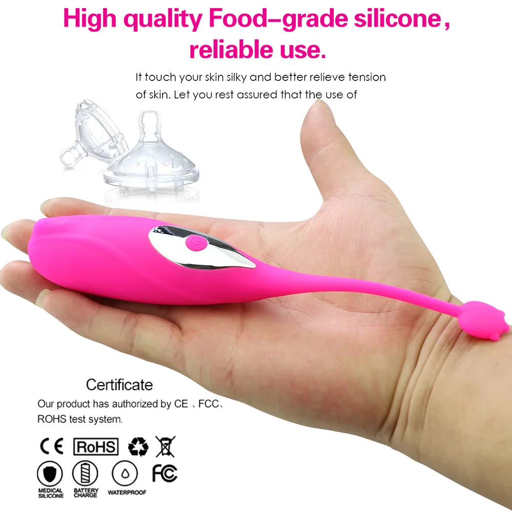 USB charge Wireless Remote Control Smart Vibrating Egg Tighten Exercise Vagina Vibrator Silicone Ball Sex Toy