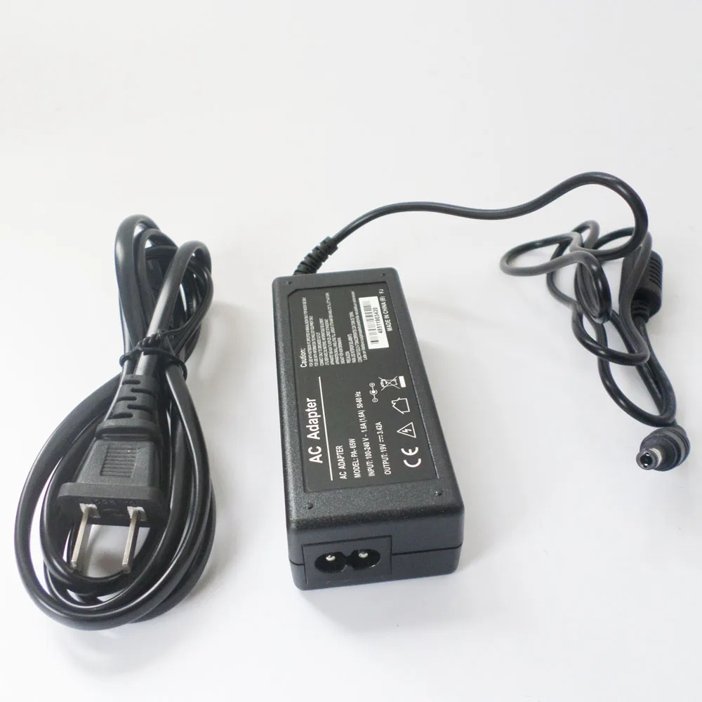 

AC Adapter Charger For Toshiba Satellite C655-S5206 L655-S5154 L675D-S7053 L25-S119 L35-S2366 C655D-S5089 Power Supply Cord 65W