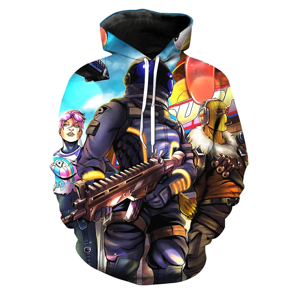 Fans Wear Hoodies 3D Print Game Unisex Battle Royale Hooded Pullover Fans Wear Hoodies 3D Print Game Unisex Battle Royale Hooded Pullover