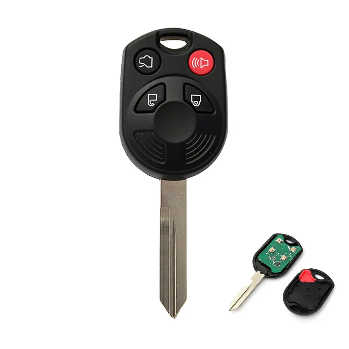 

4 Buttons Car Remote Key Uncut Blade Key FOB Cover Case Shell For Ford Escape Edge For Mazda