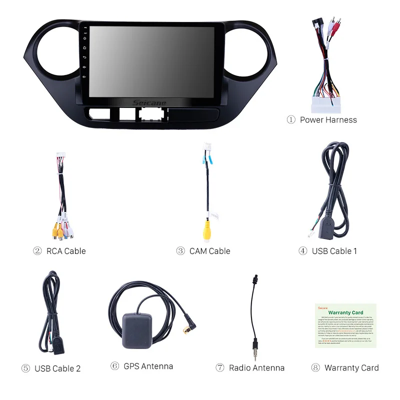 Seicane Android 8 1/7 1 2Din gps головное устройство для 2013 2014 2015 2016 HYUNDAI I10 Grand i10 RHD 9 дюймов 1080 P