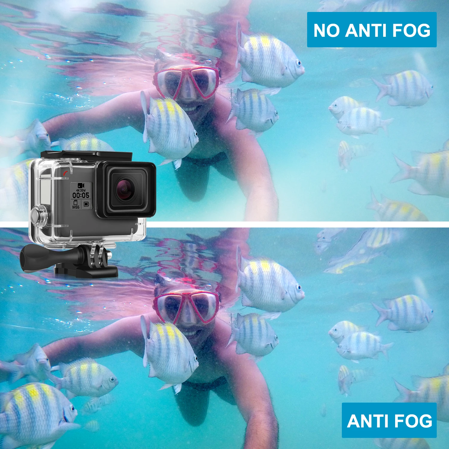 Водонепроницаемый чехол крупным планом макро набор аксессуаров для GoPro Hero 7 Black/HD