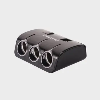 

Splitter Carline CS-321B on 3 socket on 8A and 2 USB wire, Black