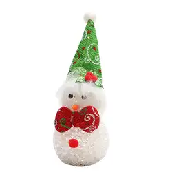 Рождественские Украшения Снеговик светящиеся рождественские украшения красный, зеленые куклы дома, отель