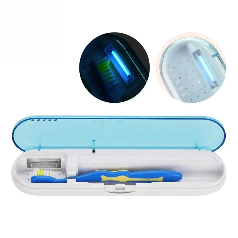 

UV Light Travel Automatic Toothbrush Sterilizer Tool Box Tooth Brush Disinfection Box UV Sterilization Case Sanitizer Cleaner