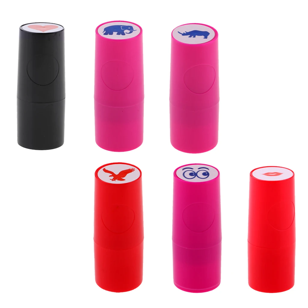 6 Pieces Quick Drying Golf Ball Stamper Golfer Stamp Marker Training