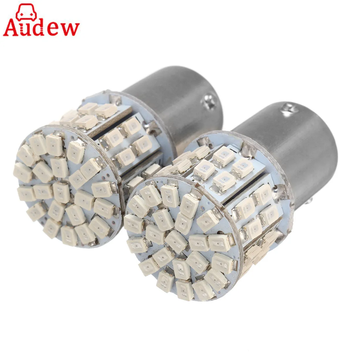 

2Pcs 12V BAU15S PY21W 50 SMD Car LED Turn Signal Lights Bulbs Yellow Rear Tail Lamp