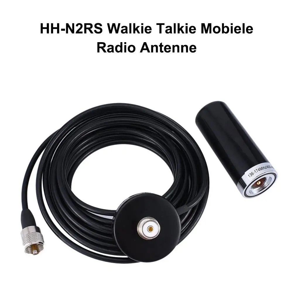 

Rondaful HH-N2RS Mini Dual-Band Antenna Magnetic Mount 5M RG58 PL-259 UHF/VHF Set For Car Mobile Radio