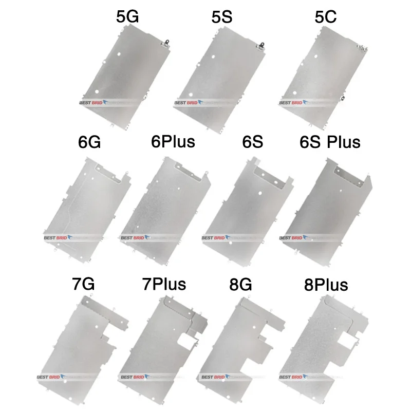 1 шт. ЖК-экран задняя металлическая пластина щит для 5 5S 5C 6 6S 7 8 Plus дисплей щит задняя пластина защитная крышка Кронштейн