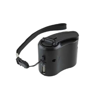 

high quality Wind Up Hand Cranked Emergency Chargers Hand Crank USB Charger Generator USB with Light for PDA MP3 MP4 Cell Phone