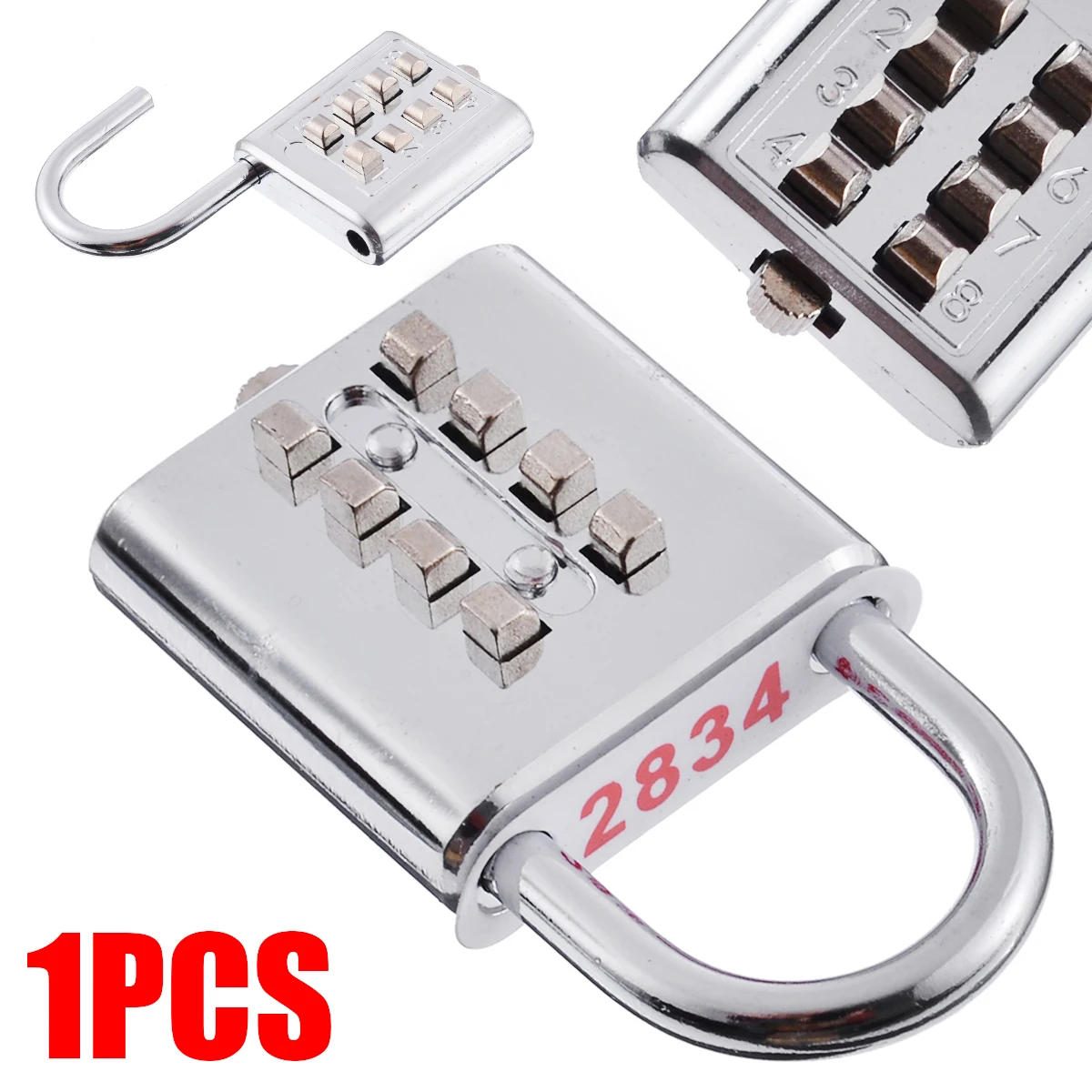 

8 Digit Button Combination Padlock Digit Push Password Lock for Locker Drawer Cabinet Door Security Hardware Tool