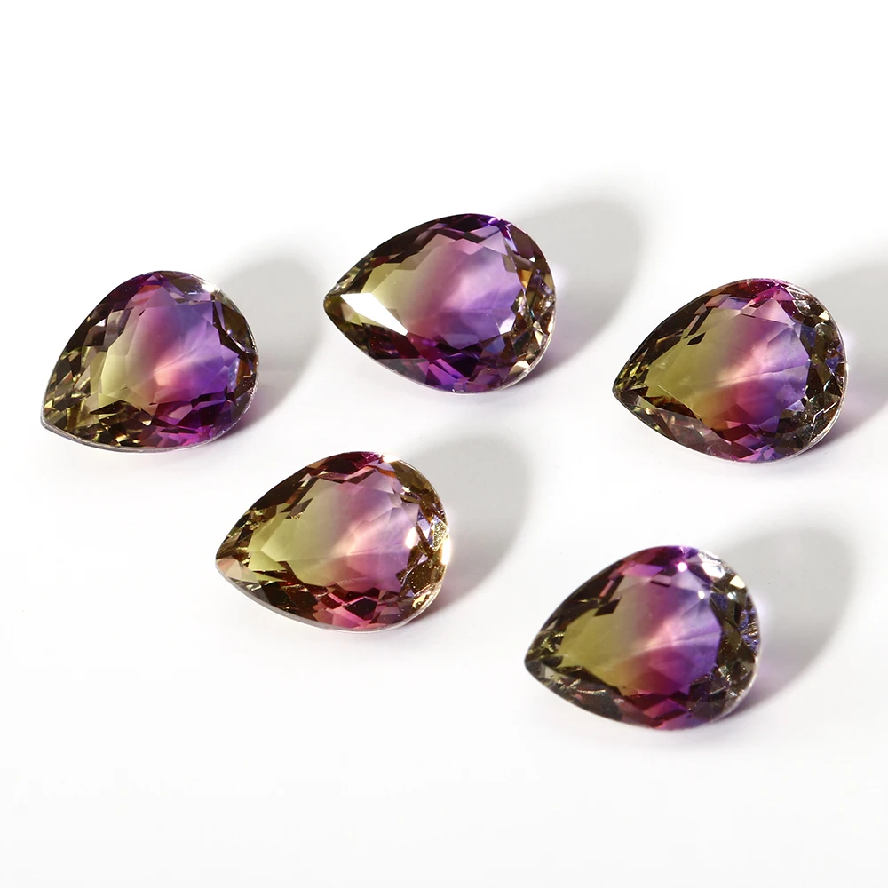 Loose gemstones 5 pcs 2.5-3.5 ct Multicolor 7x9MM Tourmaline Jewelry Accessories