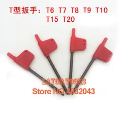 Бесплатная доставка 10 шт отвертка внутренняя угловой ключ на шесть размеров T20 маленький красный цветок тип ключа