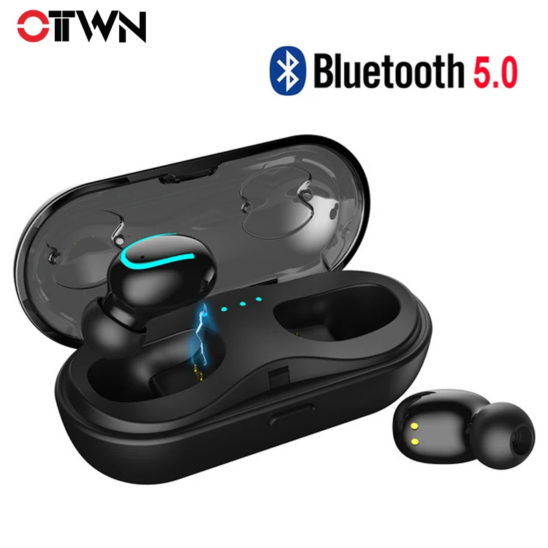 

Ottwn TWS Invisible Super Mini Wireless Bluetooth Earphone 5.0 Wireless Earbuds for iphone Xiaomi Smart Phone with Charging Case