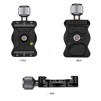 

Aluminium Alloy Quick Release Clamp with 1/4 & 3/8 Inch Screw Mount Bubble Level for Ballhead Tripod Camera Accessories QR Plate