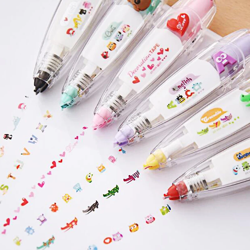 

4m/30m Decorative Correction Tape Roller White Sticker Stationery Student Study Office Corrector Altered Tool Gift