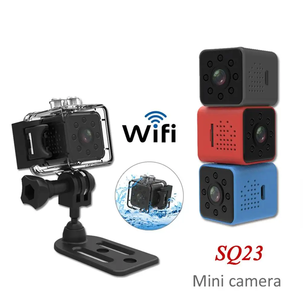 

BEESCLOVER SQ23 HD WIFI Mini Camera 1080P Video Sensor Night Vision Camcorder Micro Cameras DVR Recorder Waterproof shell r29