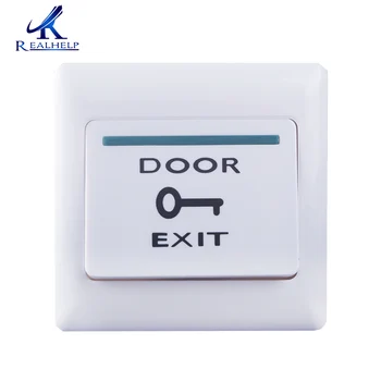 White Push Door Exit for Access Control System Release Button Security electric magnetic lock exit Button ir no touch door exit for access control system
