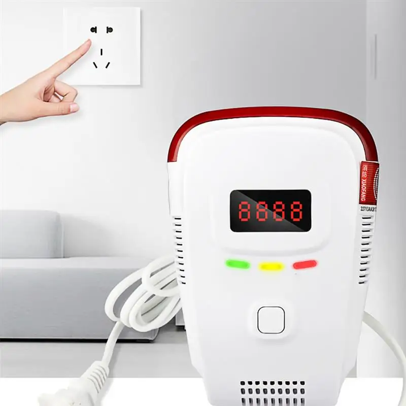 US Plug пожарный детектор дыма и датчик температуры тепла сигнализация комбинация