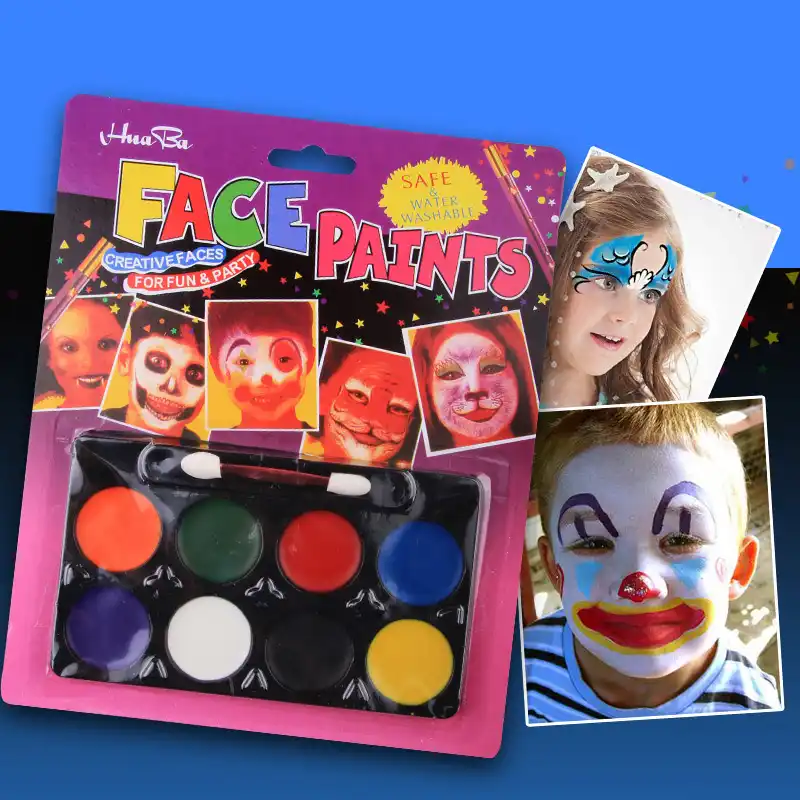 8 ألوان الاطفال قابل للغسل الجسم مجموعة أدوات رسم عالية الجودة غير سامة رسم على الوجه الإبداعية رواية الألوان المائية الصباغ للأطفال Aliexpress