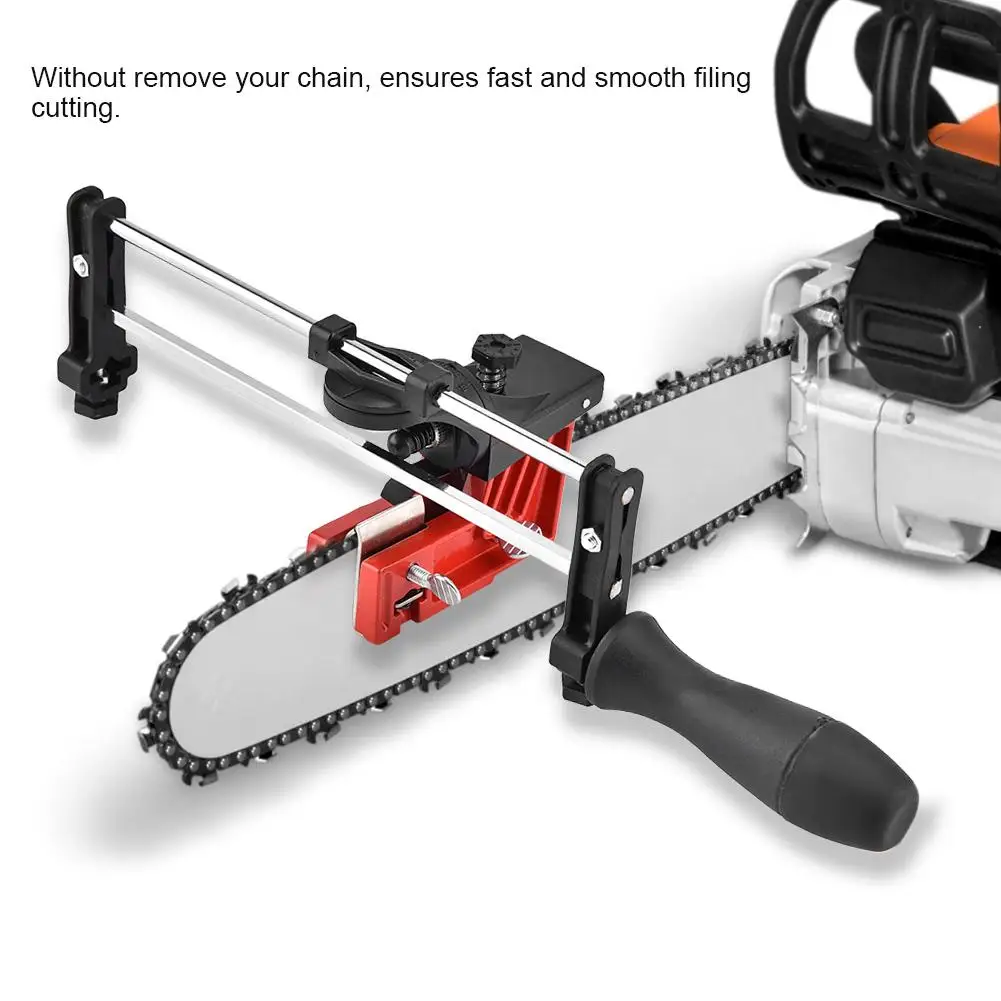 

Mounted Manual Chain Sharpener Chainsaw Saw Chain Filing Guide Tool for Manual Saw Chain Filing