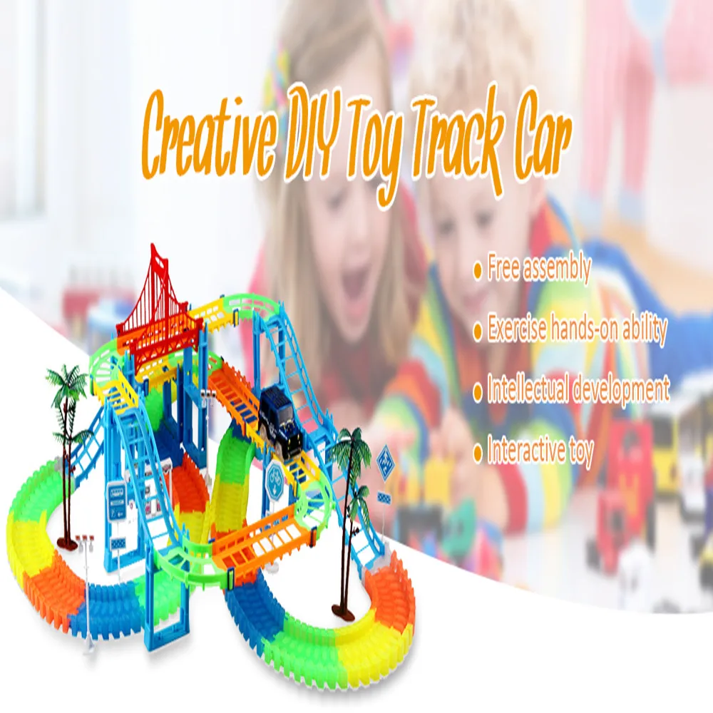 Горячая креативные DIY сборки различные трек игрушки интерактивные интеллектуальное развитие Дети взрослых строительство игрушечный автомобильный трек