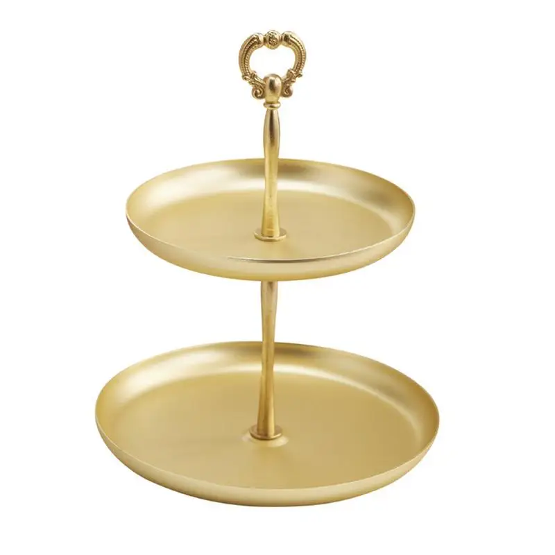 Double Layer Jewelry Collection Tray Gold Disc Dresser Necklace