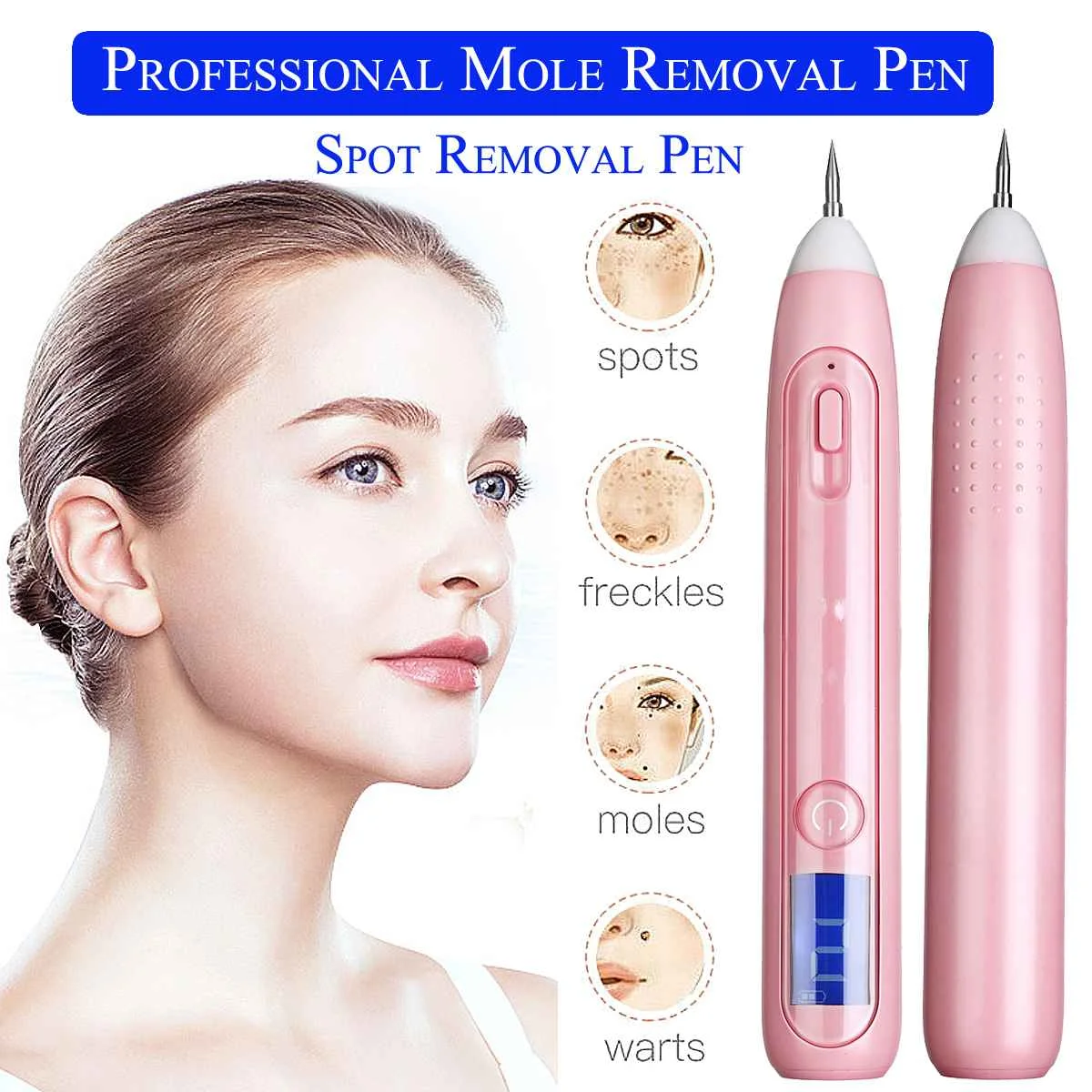 Portable LCD Skin Care Tool Kits Spot Tattoo Freckle Removal Machine No