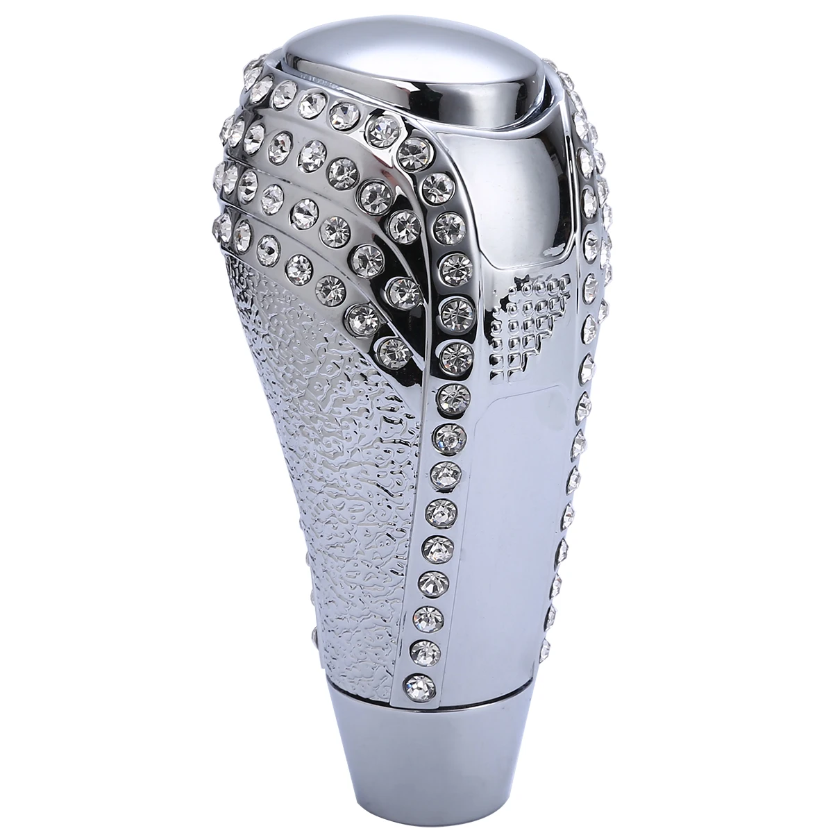 

MAYITR Luxury Silver Car Rhinestone Manual Transmission Shift Knob Head Shifter Bling Crystal Gear Knob Car Styling