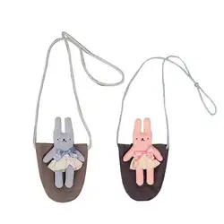Новый корейский стиль для девочек сумка принцесса детские аксессуары Crossbody сумки кролик кошелек плечо мешок