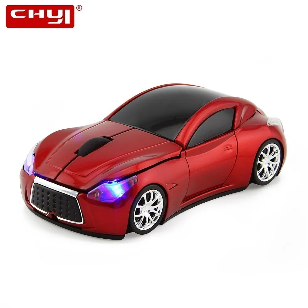 

New Fashion Infiniti Sports Car Shape 2.4GHz Wireless Mouse 1600DPI Optical Gaming Mouse Mice for computer PC free shipping