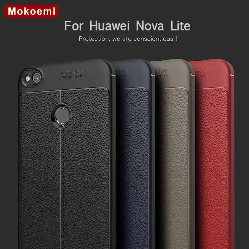 

Mokoemi Fashion Lichee Pattern Shock Proof Soft 5.2"For Huawei Nova Lite Case For Huawei Nova Lite Phone Case Cover