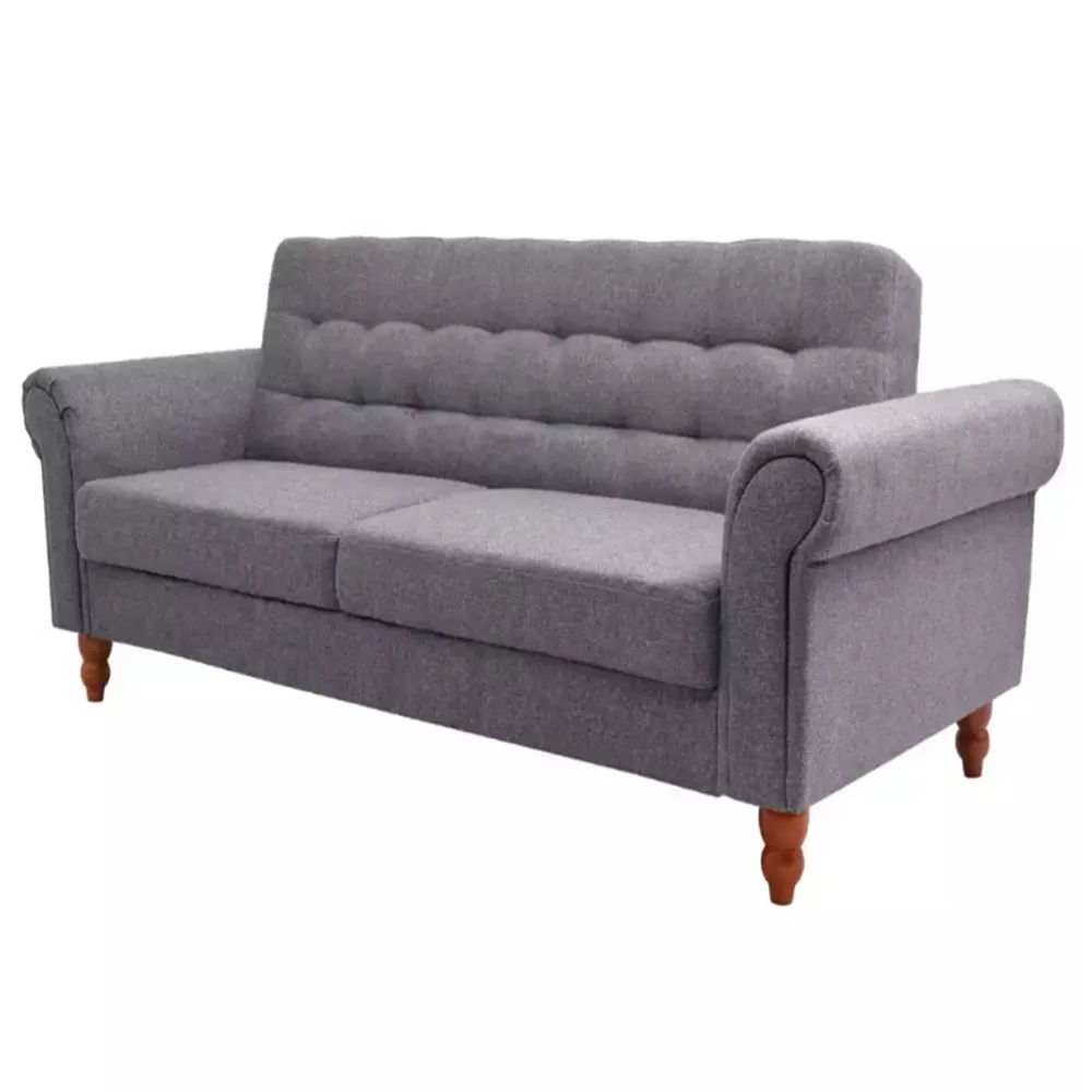 VidaXL Gray Color Sofa Bed Adjustablle Backrest Cozy Seat Elegant And Timeless Living Room Bed Room Sofas Home Decor 243924