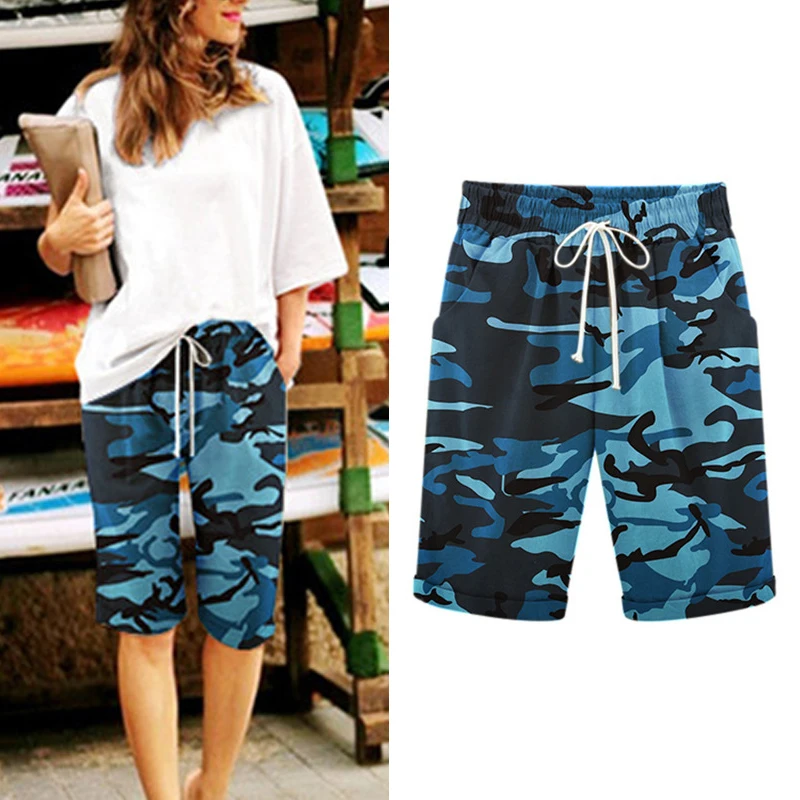 

Fashion Women Ladies Casual Short Lounge Summer Knee Length Pants Shorts M~2XL