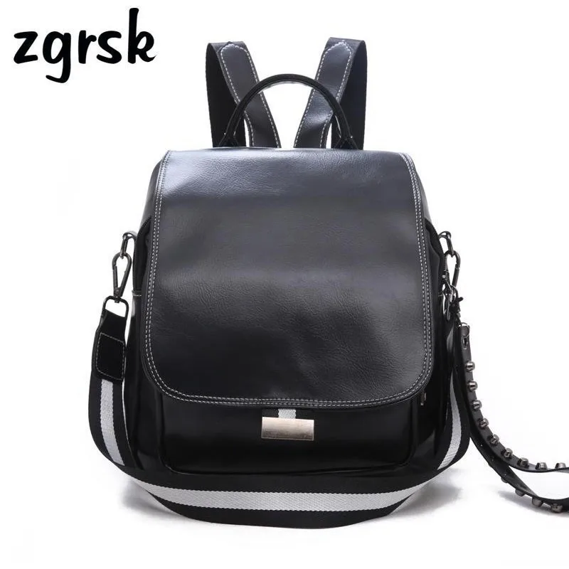 

Women Vintage Backpack Ladies Casual Pu Leather School Bag High Quality Both Shoulders Bag Fashion Bags Kanken Bagpack Plecak