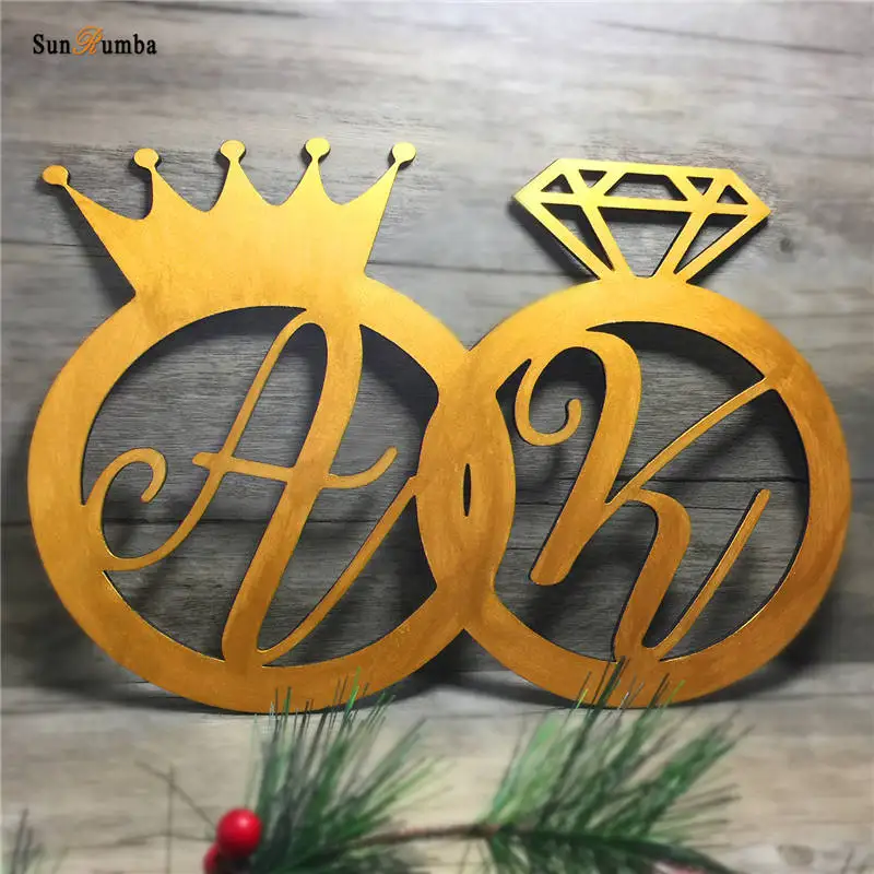 

Personalized Custom Initials Wedding Sign PhotoBooth Props Wood Engagement Hanging Signs Wedding Decoration Photo Booth Props