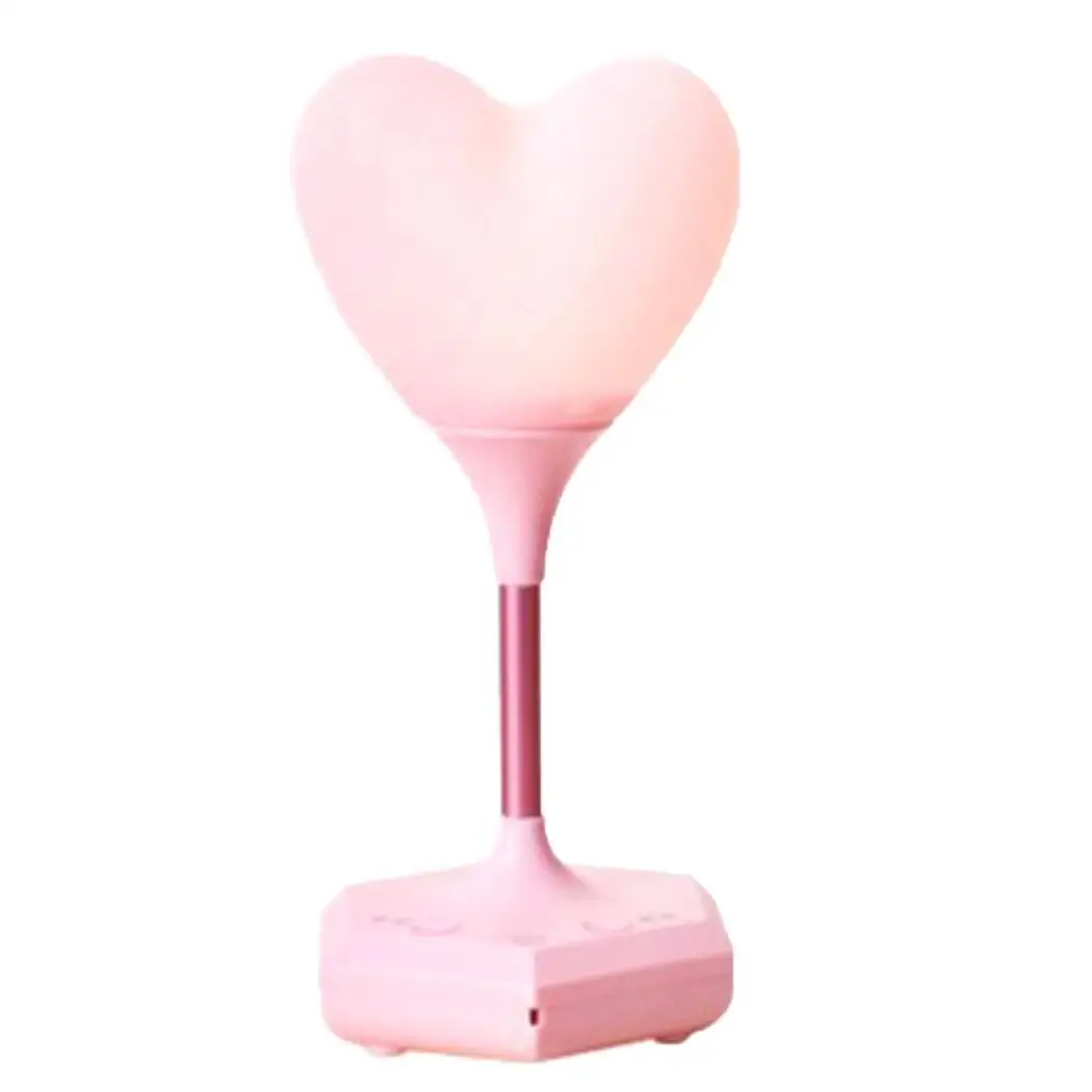 

Creative Heart-shaped LED Touch USB Charging Night light Light Desk Lamp rechargeable, very convenient to use.