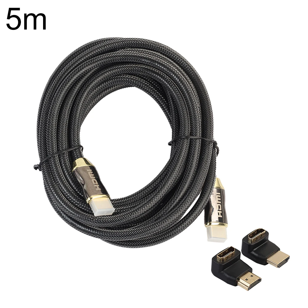 1 м/1 5 м/2 м/3 м/5 м HDMI 2 0 HD 4K * к кабель + 270 градусов и 90 адаптер для ЖК DVD HDTV| |
