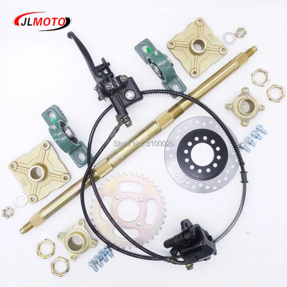 610mm-m8-4-heavy-wheel-hub-rear-axle-assy-with-428-37t-sprocket-160mm-disc-brake-fit-for-50cc-electric-atv-buggy-bike-parts