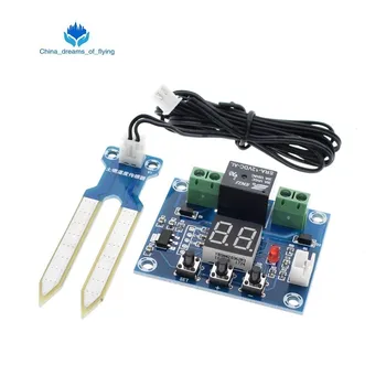 

XH-M214 Humidity Controller Soil Sensor Module 20-99%RH Automatic Control Irrigation Computer System Red Digital Display Module