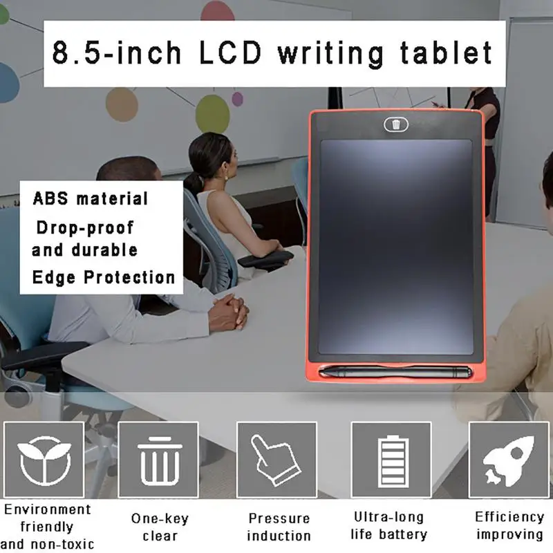 

8.5inch LCD Electronic Writing Tablet With Magnets Childrens Drawing Board Family Early Education Painting Message Tablet Board