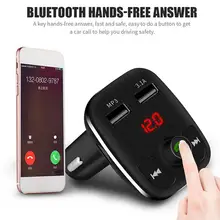 Car FM Transmitter Aux Modulator Bluetooth Handsfree Car Kit Car Audio MP3 Player With 3.1A Quick Charge Dual USB Car Charger fm transmitters bluetooth car kit fm transmitter handsfree aux mp3 player modulator with led display portable dual usb charger