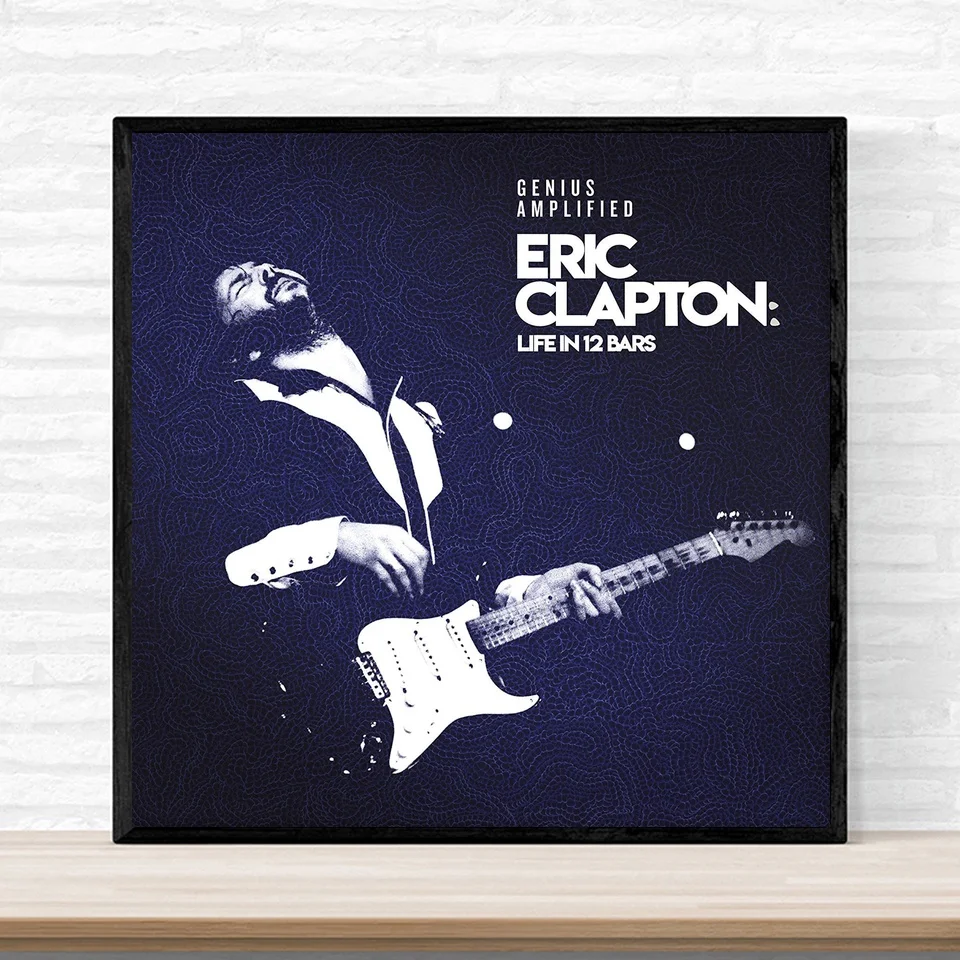 

Eric Clapton Life In 12 Bars Music Album Cover Poster Print on Canvas Wall Art Home Decor No Frame