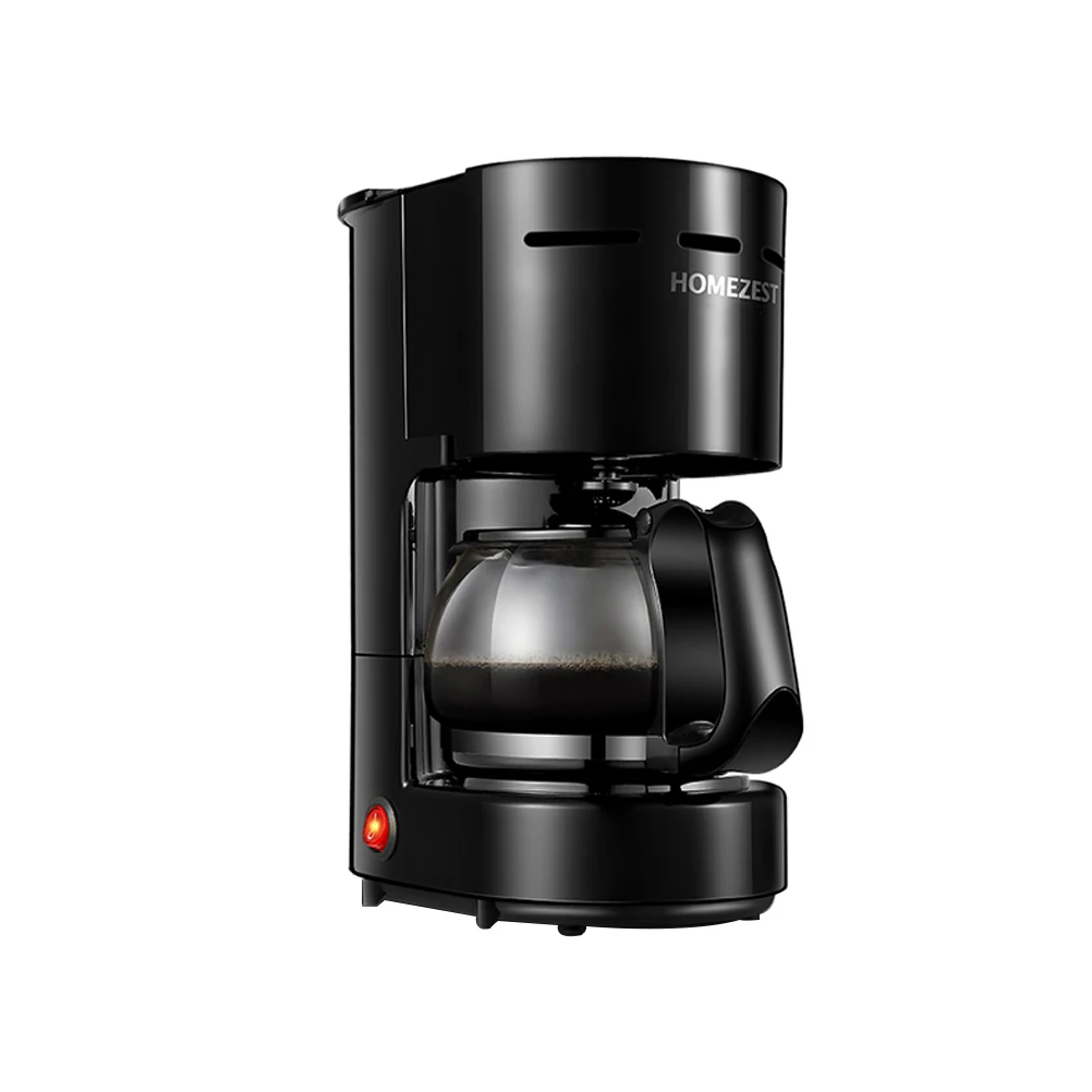 

1 Pc 220-240V Durable Coffee Maker Automatic Coffee Machine With UK/EU Plug For Coffee Making Home Kitchen 0.65L 600W (Black)