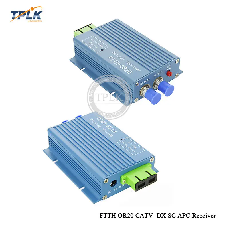 10 шт. FTTH OR20 Высокое качество FTTH OR20 CATV волоконный приемник AGC Micro SC APC дуплексный разъем с 2 выходными портами WDM