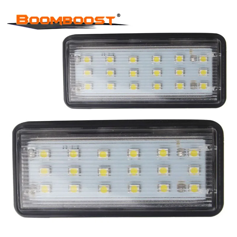 18SMD 2pcs Car LED Number License Plate Light kit Fit For Lexus LX470