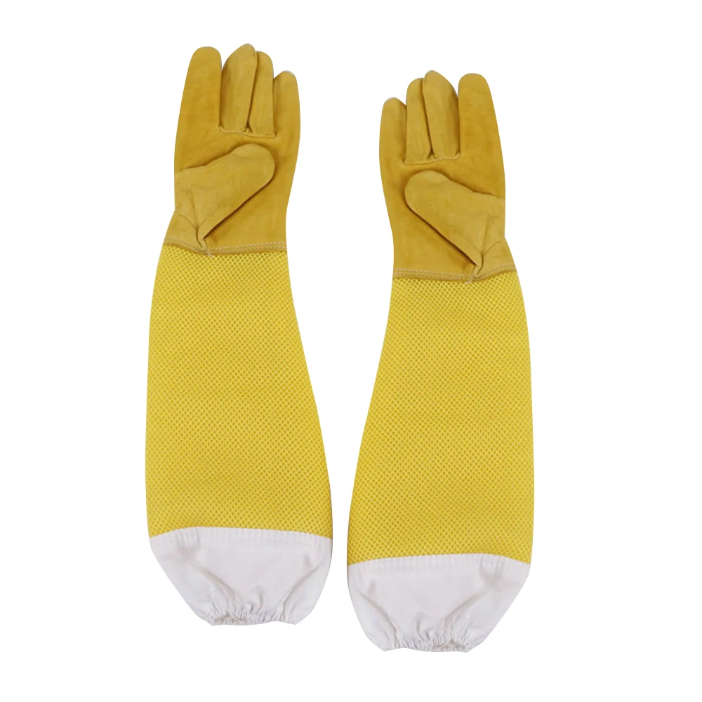 

Outdoor tools 1Pair Beekeeping Protective Gloves Bee Keeping Supplies Beehive Working Tool with Vented Long Sleeves